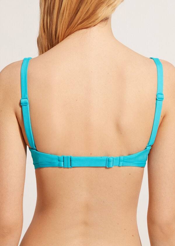 Góra Bikini Damskie Calzedonia Tank-Styl Indonesia Turkusowe Zielone | PL2009PQ