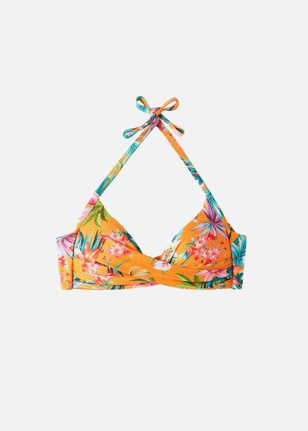 Góra Bikini Damskie Calzedonia Triangle Rio Eco Pomarańczowe | PL2019ZG