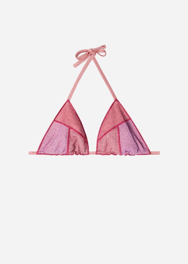 Góra Bikini Damskie Calzedonia Triangle String Lisbona Różowe | PL2050NB