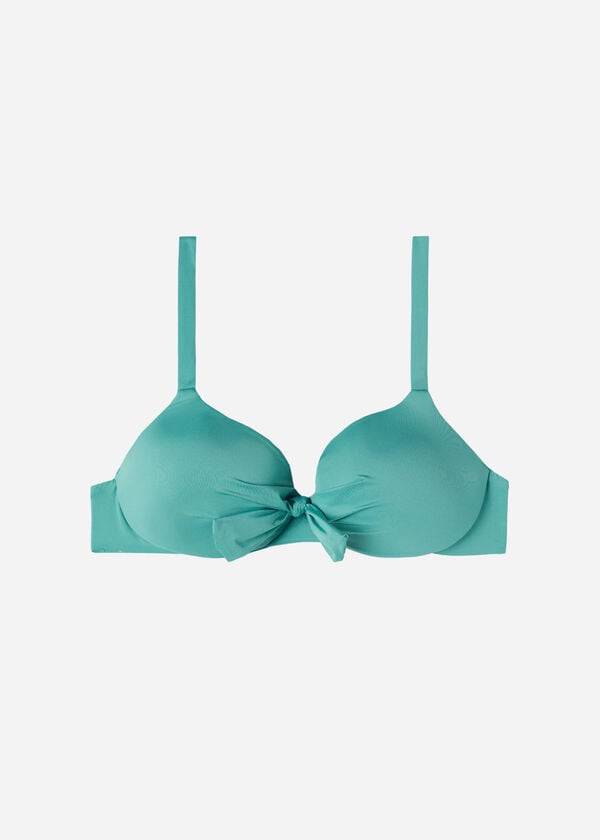 Góra Bikini Damskie Calzedonia Watowany Push Up Indonesia Eco Sexy Turkusowe | PL1829SO