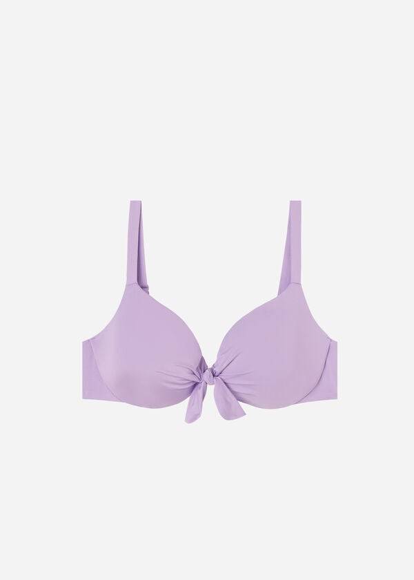 Góra Bikini Damskie Calzedonia Watowany Push Up Indonesia Eco Sexy Fioletowe | PL1830DN