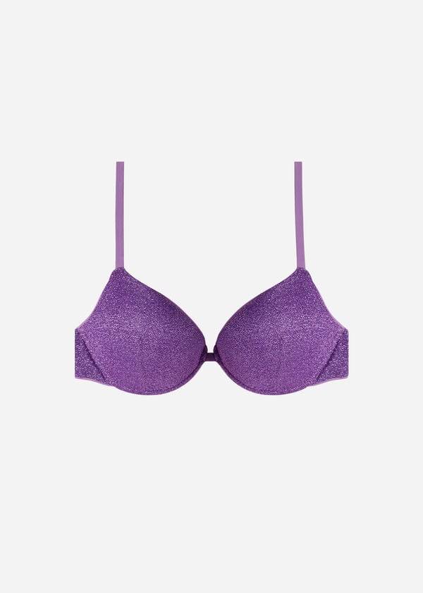 Góra Bikini Damskie Calzedonia Watowany Push-Up Las Vegas Fioletowe | PL1858GL