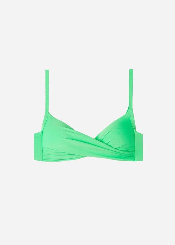 Góra Bikini Damskie Calzedonia Watowany Triangle Indonesia Eco cobey Mięta | PL1912JJ