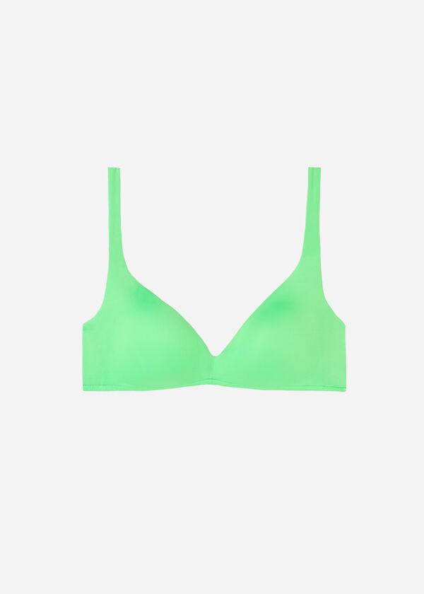 Góra Bikini Damskie Calzedonia Watowany Triangle Indonesia Eco rosa Mięta | PL1922QZ