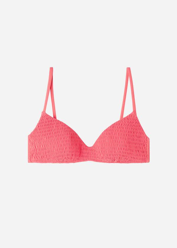 Góra Bikini Damskie Calzedonia Watowany Triangle Lanzarote Różowe | PL1932AP