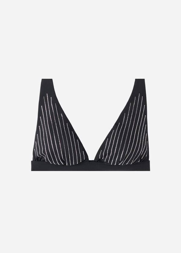 Góra Bikini Damskie Calzedonia Watowany Triangle Shanghai Czarne | PL1934DN