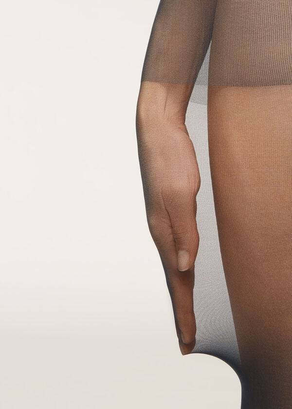 Rajstopy Damskie Calzedonia 40 Denier Action Medium Sheer Niebieskie | PL1195WY