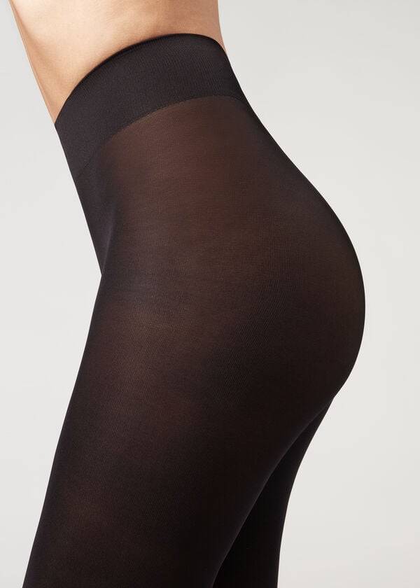 Rajstopy Damskie Calzedonia 50 Denier Total Komfort Soft Touch Opaque Czarne | PL1032XF