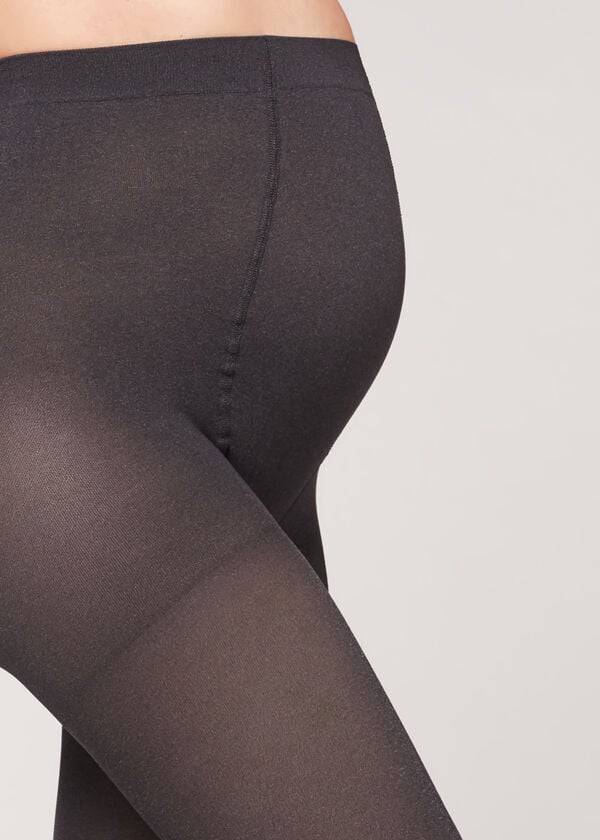 Rajstopy Damskie Calzedonia 60 Denier Maternity Opaque Szare | PL1045IS