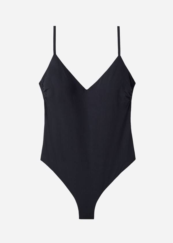 Stroje Kąpielowe Damskie Calzedonia Watowany One-Piece Indonesia Czarne | PL2178VD