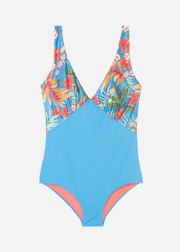 Stroje Kąpielowe Damskie Calzedonia Watowany One-Piece Shaping-Effect Maui Zielone | PL2195FM