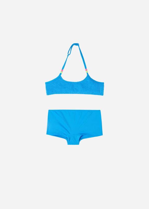 Stroje Kąpielowe Dziecięce Calzedonia Two-Piece Tank-Styl San Diego Niebieskie | PL3078TV